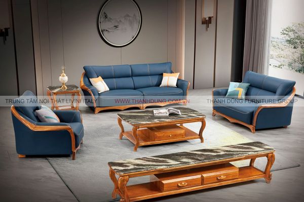 SOFA TÂN CỔ ĐIỂN GỖ MUN PC16