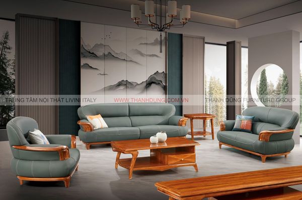 SOFA TÂN CỔ ĐIỂN GỖ MUN PF18