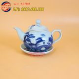 Ấm dáng ấm đào - Vẽ cảnh sơn thủy