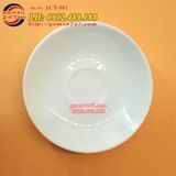 Đĩa lót sứ trắng - Cho bộ camelia