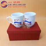 Bộ cốc đôi đẹp in logo làm quà tặng