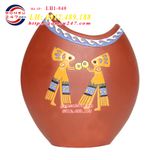 Lọ hoa gốm sứ Bát Tràng dáng Ovan