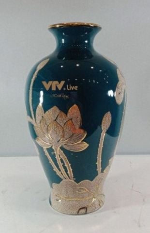 Lọ mai bình hoa sen gốm sứ Bát Tràng