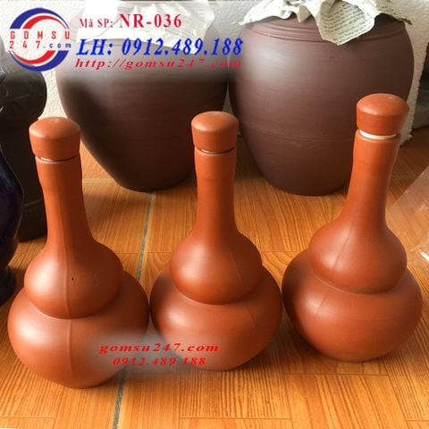Nậm rượu gốm sứ 2 bầu cỡ 500ml