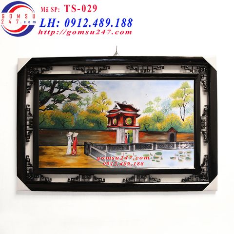 Tranh gốm sứ đẹp treo tường