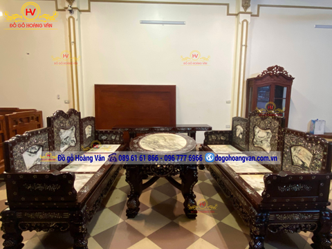 Bộ ghế trường kỷ, tràng kỷ gỗ hương , gụ  đẹp TK08