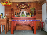BAN THỜ GIA TIÊN GỖ GỤ THƯƠNG HIỆU HOÀNG VÂN | ĐỒNG KỴ -BT139