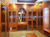 Mẫu tủ quần áo gỗ cánh kính TA151