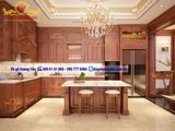 Tủ bếp tân cổ điển gỗ TB21