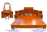 Mẫu giường ngủ đẹp giá rẻ nhất, Giường ngủ gỗ gõ GN78