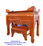 Mẫu Bàn Thờ Gỗ ĐẹP Kiểu ngũ phúc BT50