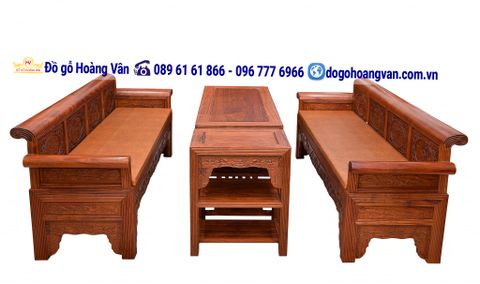 Bộ bàn ghế trường kỷ gỗ gụ  TK05