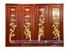 Bộ Tranh Tứ Quí Đẹp Tùng Cúc Chúc Mai Gỗ Hương T01
