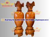 Đôi Lọ Lộc Bình Gỗ tự nhiên  tuyển chọn Vân Đẹp  LB14