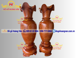 Đôi Lọ Lộc Bình Gỗ tự nhiên  tuyển chọn Vân Đẹp  LB15