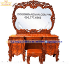 Bàn phấn đục hoa  hồng hoành tráng BTĐ78