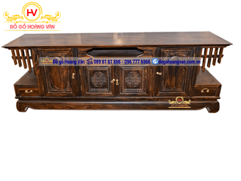 Mẫu kệ tivi gỗ Mun lào đẹp    | Đồ Gỗ HOÀNG VÂN K98