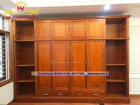 TỦ ÁO GỖ HƯƠNG CAO CẤP  TA197