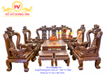 BG90 Bộ bàn ghế minh quốc nghê tay 14 bộ 10 món ghỗ mun