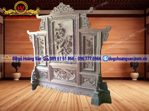 BÌNH PHONG GỖ VÁCH NGĂN  BP23