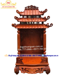 Mẫu Bàn Thờ Thần Tài 2 Mái Đẹp Gỗ Hương Đá BTT29