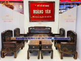Mẫu bàn ghế gỗ mun hoa đẹp, bộ sofa vịt BG171