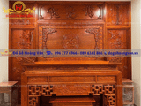 thiết kế thi công phòng thờ gỗ tự nhiên   - PT61