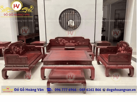 Mua bộ ghế phòng khách gỗ đẹp ở đâu  BG205