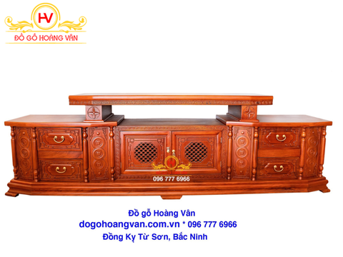 Mẫu kệ tivi gỗ hương   | Đồ Gỗ HOÀNG VÂN K96