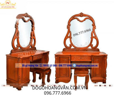 Mẫu bàn phấn độc đáo gỗ hương BTĐ84