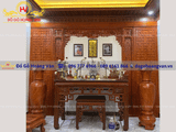 thiết kế thi công phòng thờ gỗ tự nhiên   - PT62