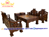 BG53 Bộ Bàn Ghế Gỗ Mun Đuôi Công Sơn Thuỷ