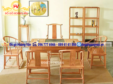 Cách chọn bộ ghế uống trà gỗ tự nhiên phù hợp  BGT24