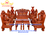 BG01Bộ Bàn Ghế Đẹp Tay Lân C16 Gỗ Hương Đá