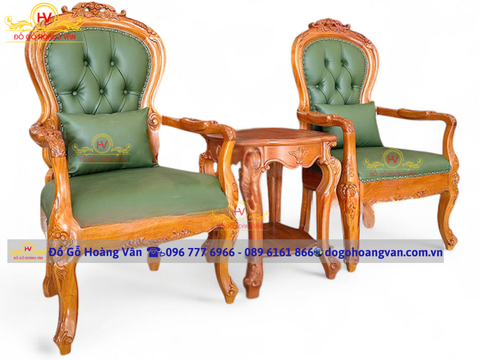 Bộ ghế phòng khánh tiết bằng gỗ gõ tự nhiên  GKT36