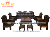 BG02 Bộ bàn ghế triện như ý voi gỗ mun