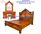 Mẫu bàn trang điểm kiểu nữ hoàng gỗ hương  BTĐ65