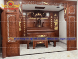 phòng thờ gỗ trang trọng cho không gian ấm cúng - PT88