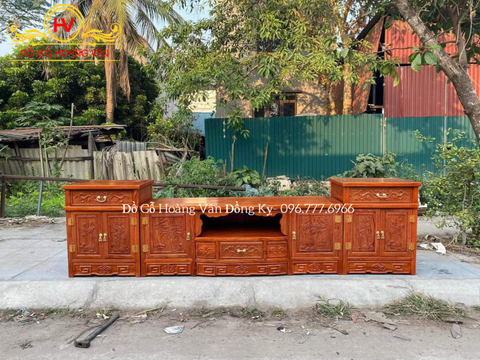 Mẫu kệ tivi tân cổ điển đẹp  | Đồ Gỗ HOÀNG VÂN K102