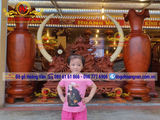 Lọ Lộc Bình Gỗ tuyển chọn vân tại đồng kỵ  LB30
