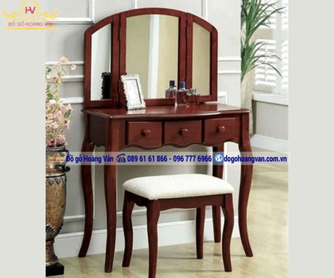 Mẫu bàn phấn độc đáo gỗ hương BTĐ85