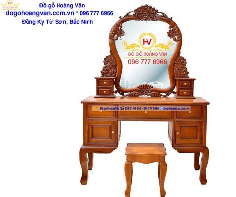 Mẫu bàn phấn hot  gỗ hương BTĐ86