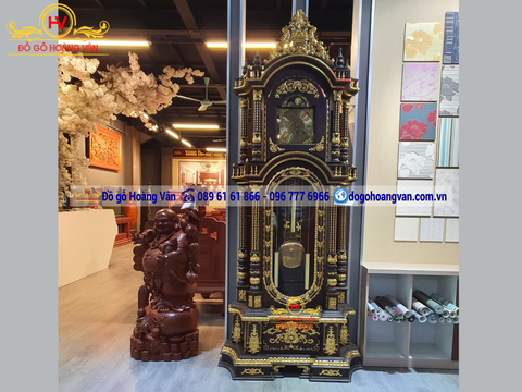 Đồng Hồ Cây Gỗ Mun Siêu Vip   DH44