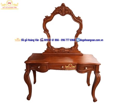 Mẫu bàn phấn cổ điển  gỗ hương BTĐ87
