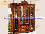 Mẫu tủ rượu gỗ phong cách tân cổ điển đẹp  TR109
