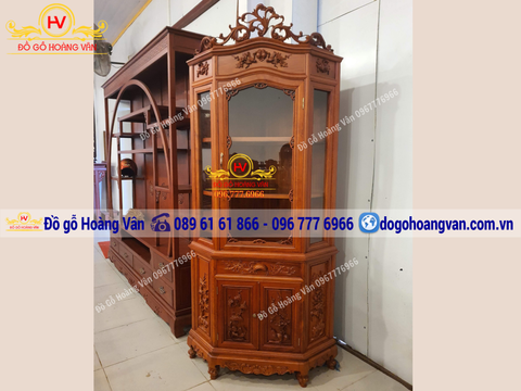 TỦ RƯỢU GÓC ĐỤC TRẠM  PHÒNG KHÁCH GIÁ TỐT TG53