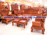 Bộ Bàn Ghế nu uy hoàng gia gỗ hương hot 2023   BG189