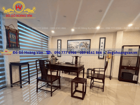 Sản xuất bàn làm việc gỗ thịt  BGĐ89