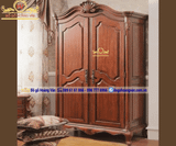Mẫu Tủ áo 2 buồng 2 cánh nhỏ gọn phong cách tân cổ điển TA85