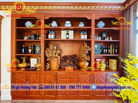 Thiết kế tủ rượu tủ bày đồ theo yêu cầu  TR118